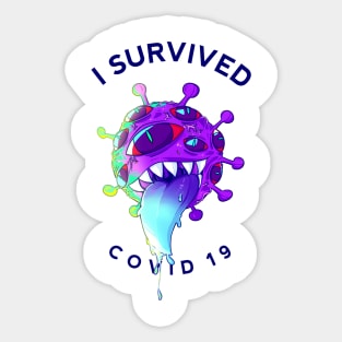 I SURVIVED COVID 19 Sticker